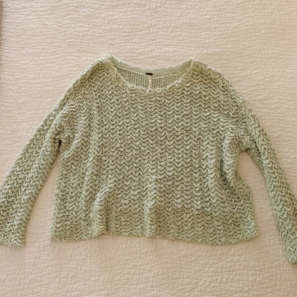 Free People Cropped Sweater
